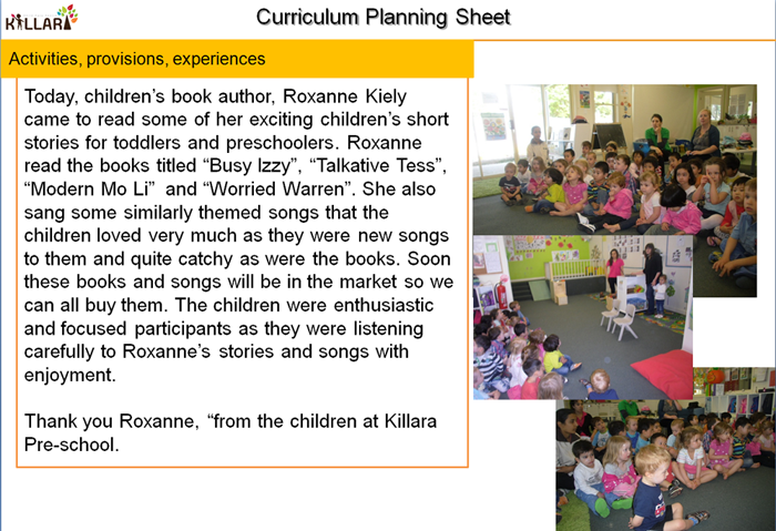 Busy Izzy review by Killara Pre School